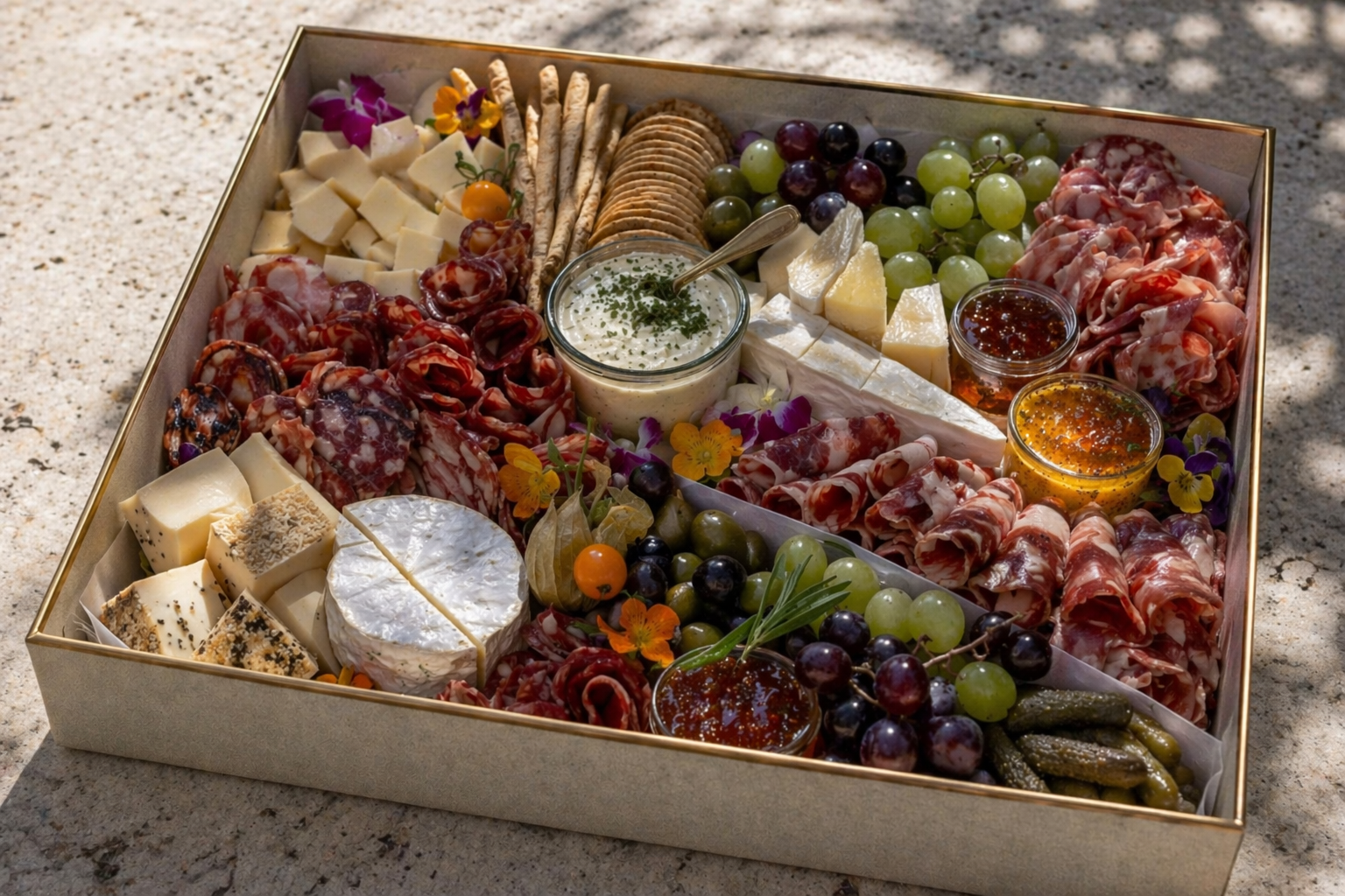 Delikatessbox med chark och ost för företagsevent, La Table Stockholm